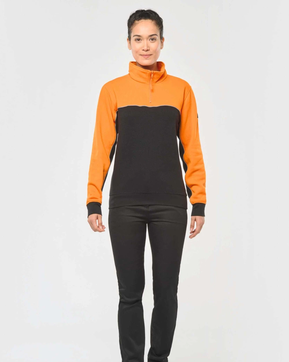 WK. DESIGNED TO WORK Umweltfreundliches Unisex-Sweatshirt mit Reißverschlusskragen Sweatshirts personalisierbar