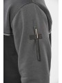 WK. DESIGNED TO WORK Sweat-shirt écoresponsable col zippé unisexe  personnalisable