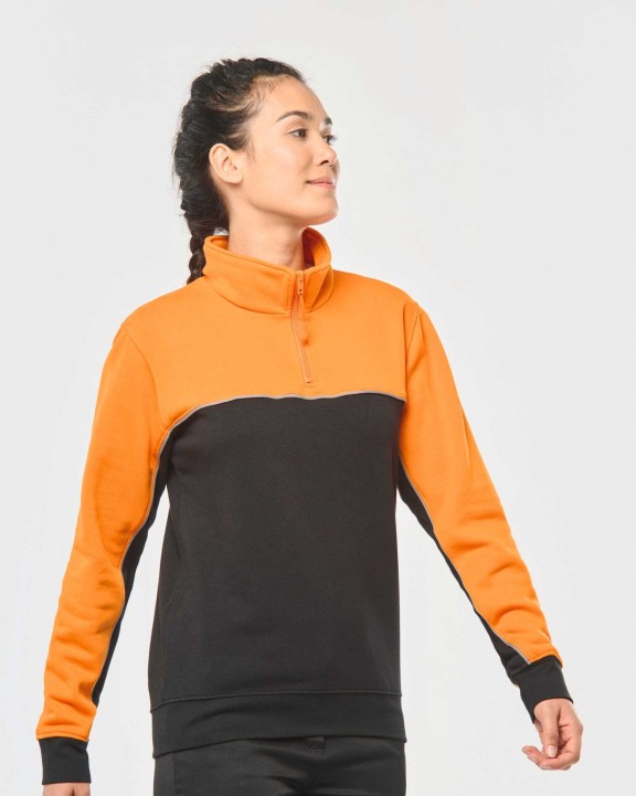 WK. DESIGNED TO WORK Umweltfreundliches Unisex-Sweatshirt mit Reißverschlusskragen Sweatshirts personalisierbar