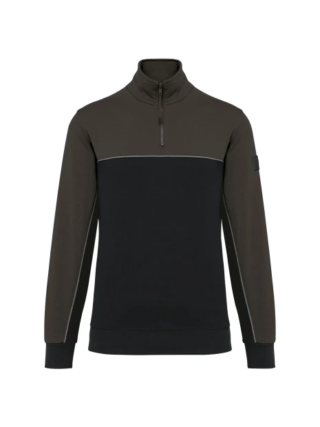 WK. DESIGNED TO WORK Sweat-shirt écoresponsable col zippé unisexe /api/colors/a1f9207a-e233-4d3a-97f0-056a56617a96 personnalisable