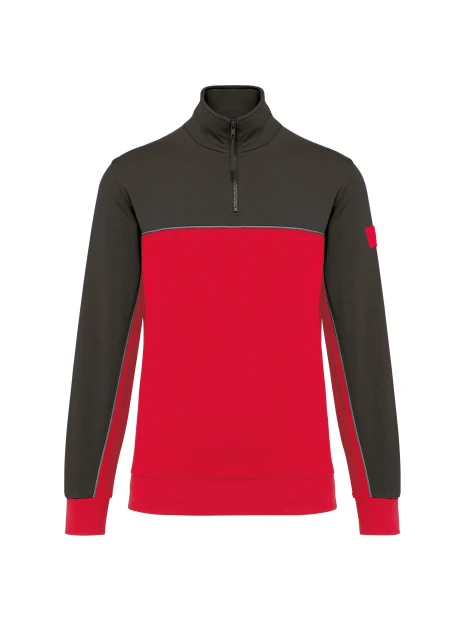 WK. DESIGNED TO WORK Sweat-shirt écoresponsable col zippé unisexe /api/colors/a0190150-dd87-4012-919d-b889c9cbccb2 personnalisable