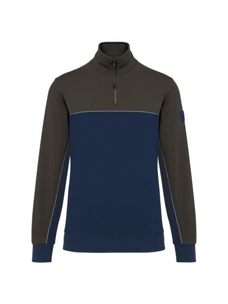 WK. DESIGNED TO WORK Sweat-shirt écoresponsable col zippé unisexe /api/colors/4fdd78fe-354f-41ab-977b-c9b5f3ee903f personnalisable