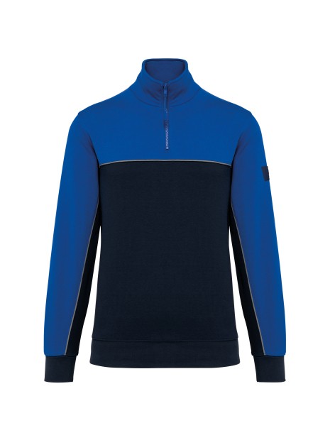 WK. DESIGNED TO WORK Sweat-shirt écoresponsable col zippé unisexe /api/colors/b4105994-2f73-4f43-9b5e-e708547f060d personnalisable