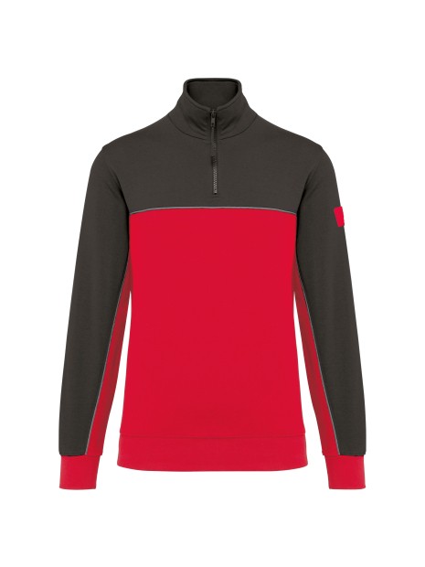 WK. DESIGNED TO WORK Sweat-shirt écoresponsable col zippé unisexe /api/colors/a0190150-dd87-4012-919d-b889c9cbccb2 personnalisable