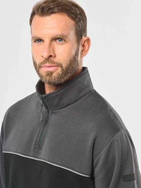 Sweat-shirts à personnaliser WK. DESIGNED TO WORK Sweat-shirt écoresponsable col zippé unisexe 