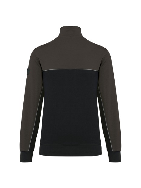 WK. DESIGNED TO WORK Sweat-shirt écoresponsable col zippé unisexe /api/colors/a1f9207a-e233-4d3a-97f0-056a56617a96 personnalisable