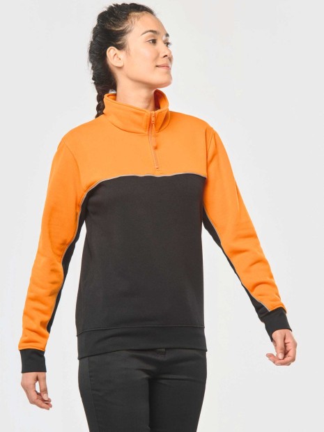 Sweat-shirts à personnaliser WK. DESIGNED TO WORK Sweat-shirt écoresponsable col zippé unisexe 