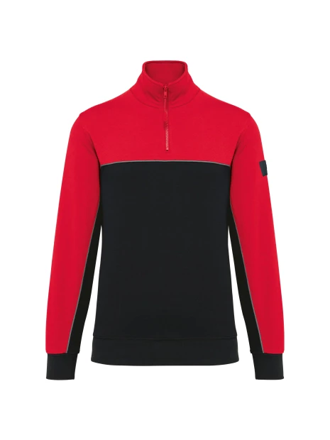WK. DESIGNED TO WORK Sweat-shirt écoresponsable col zippé unisexe /api/colors/408d50a3-bca9-4bb6-a04b-5019e7abc8dd personnalisable