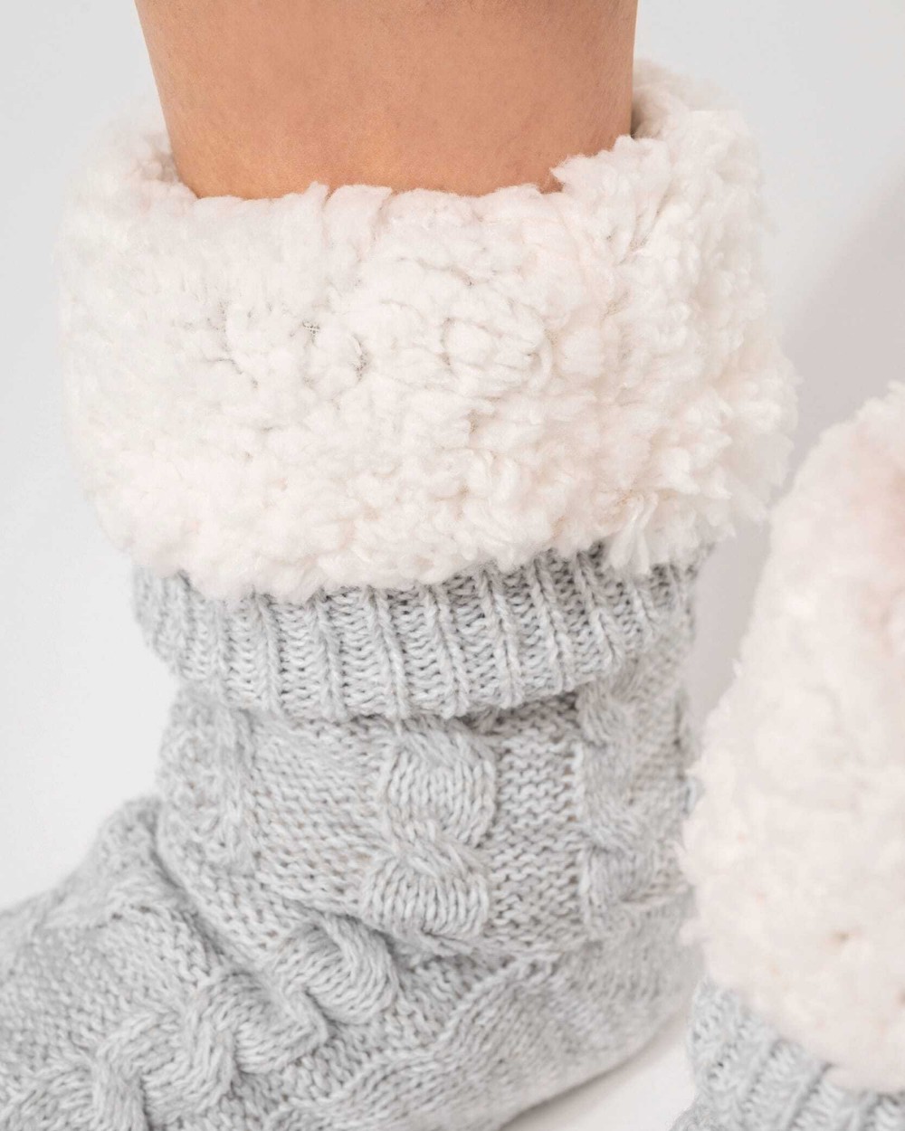 KARIBAN Lounge-Socke mit Sherpafutter Unterhosen personalisierbar
