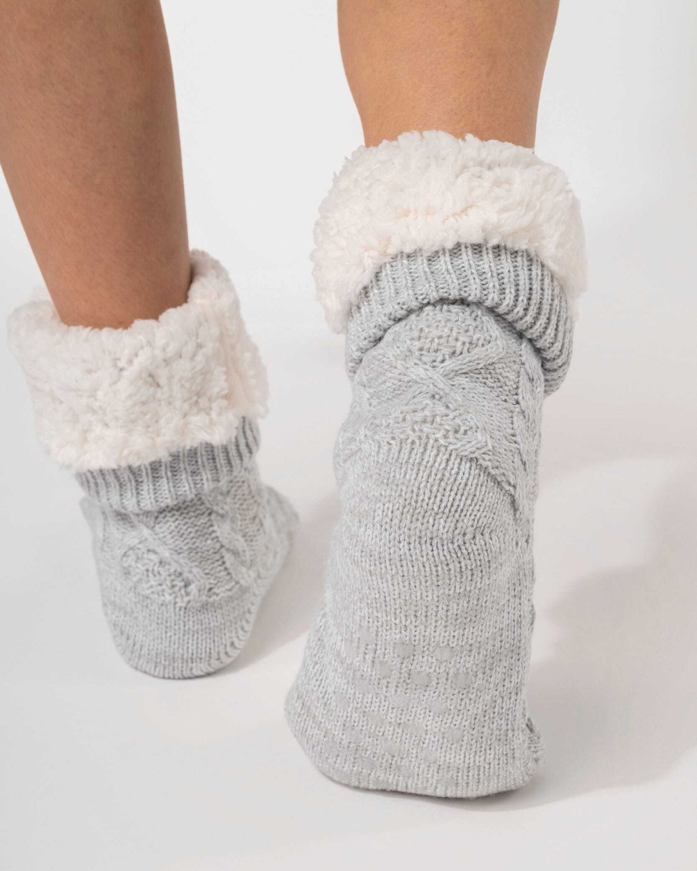 KARIBAN Lounge-Socke mit Sherpafutter Unterhosen personalisierbar