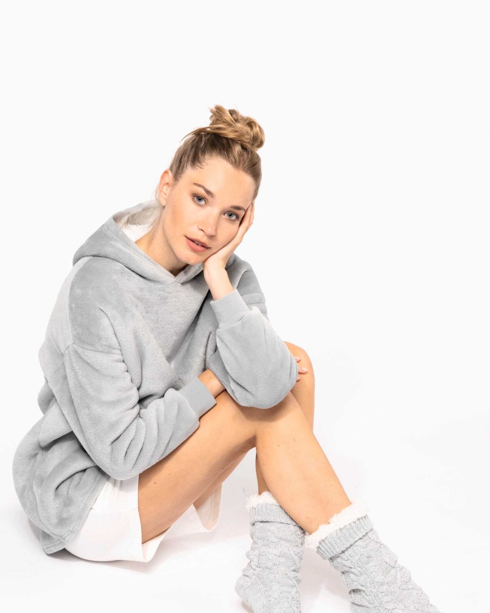 KARIBAN Lounge-Socke mit Sherpafutter Unterhosen personalisierbar