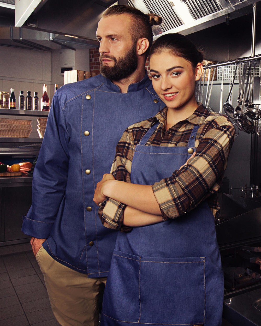 Tabliers personnalisable KARLOWSKY BIB APRON JEANS-STYLE