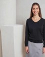 PREMIER Women's v-neck knitted sweater Sweatshirts personalisierbar
