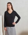 PREMIER Women's v-neck knitted sweater Sweatshirts personalisierbar