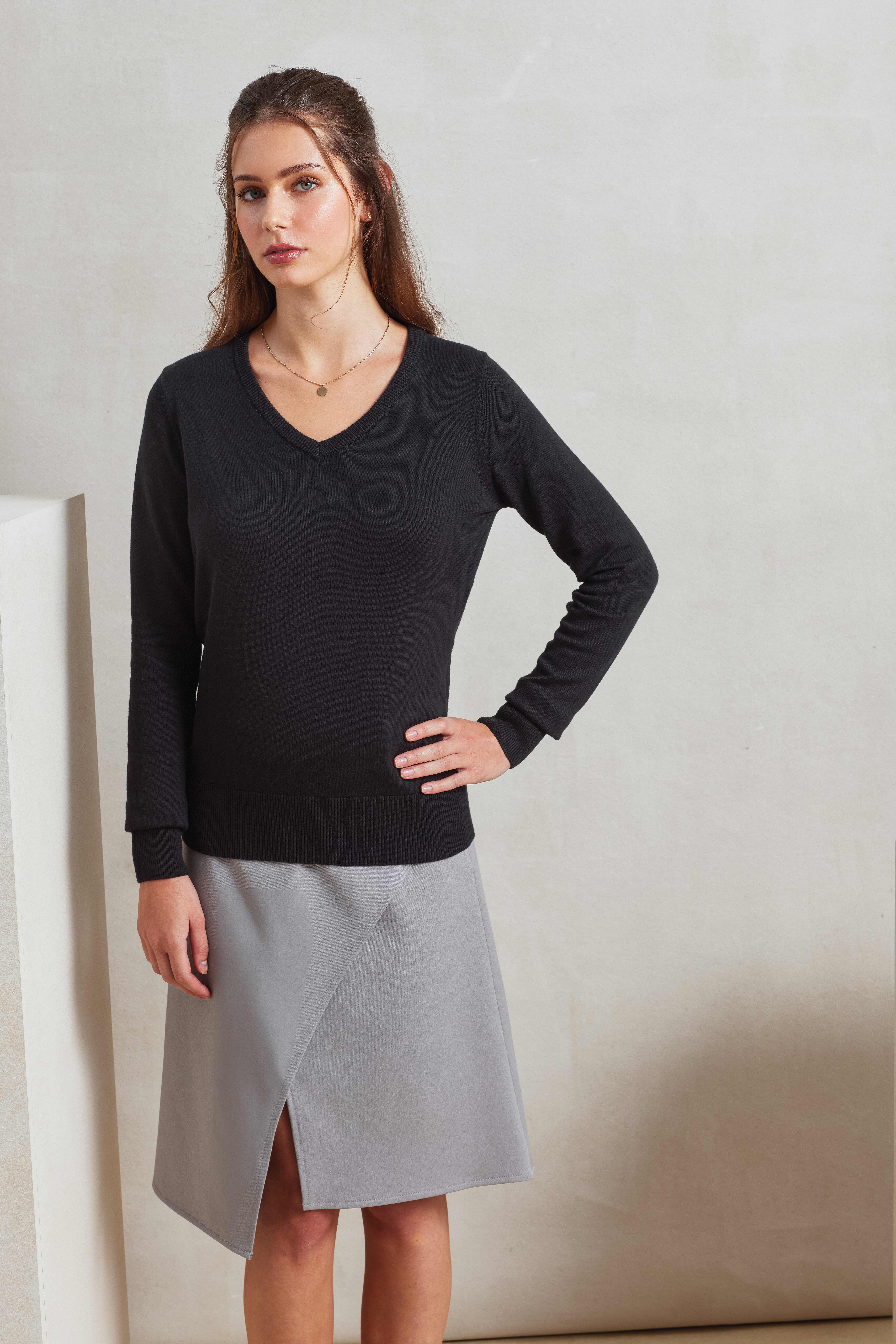 Sweat-shirts personnalisable PREMIER Pull col V Femme