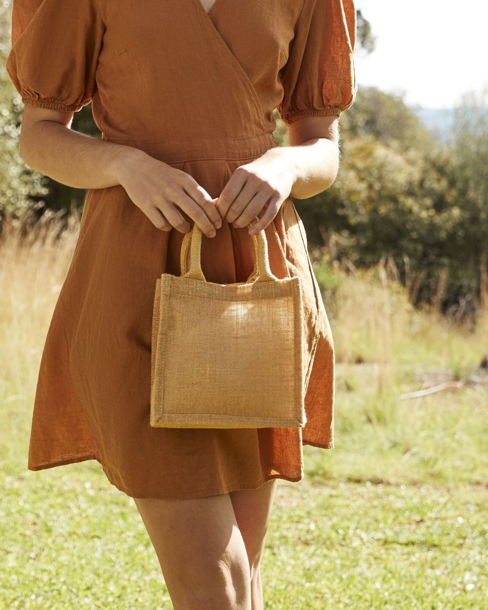 Tassen & Zakken WESTFORDMILL JUTE PETITE GIFT BAG voor bedrukking &amp; borduring