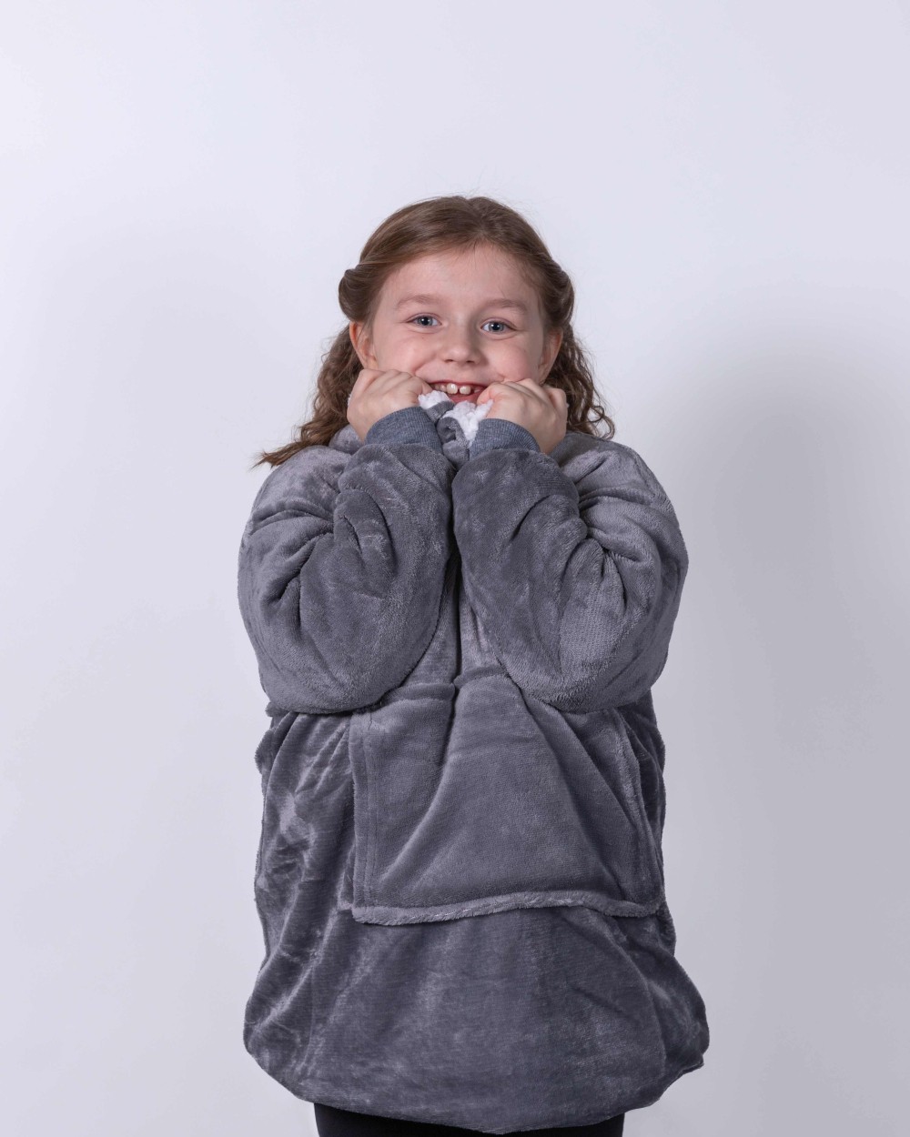 Sweaters & hoodies RIBBON The Kids Ribbon oversized cosy reversible sherpa hoodie voor bedrukking &amp; borduring
