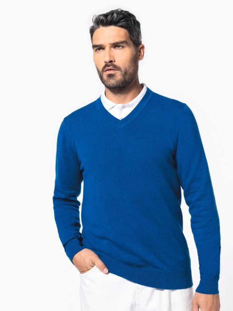 Pulls à personnaliser KARIBAN Pullover premium col V 