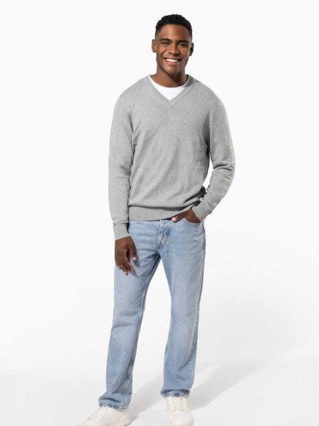 Pulls à personnaliser KARIBAN Pullover premium col V 