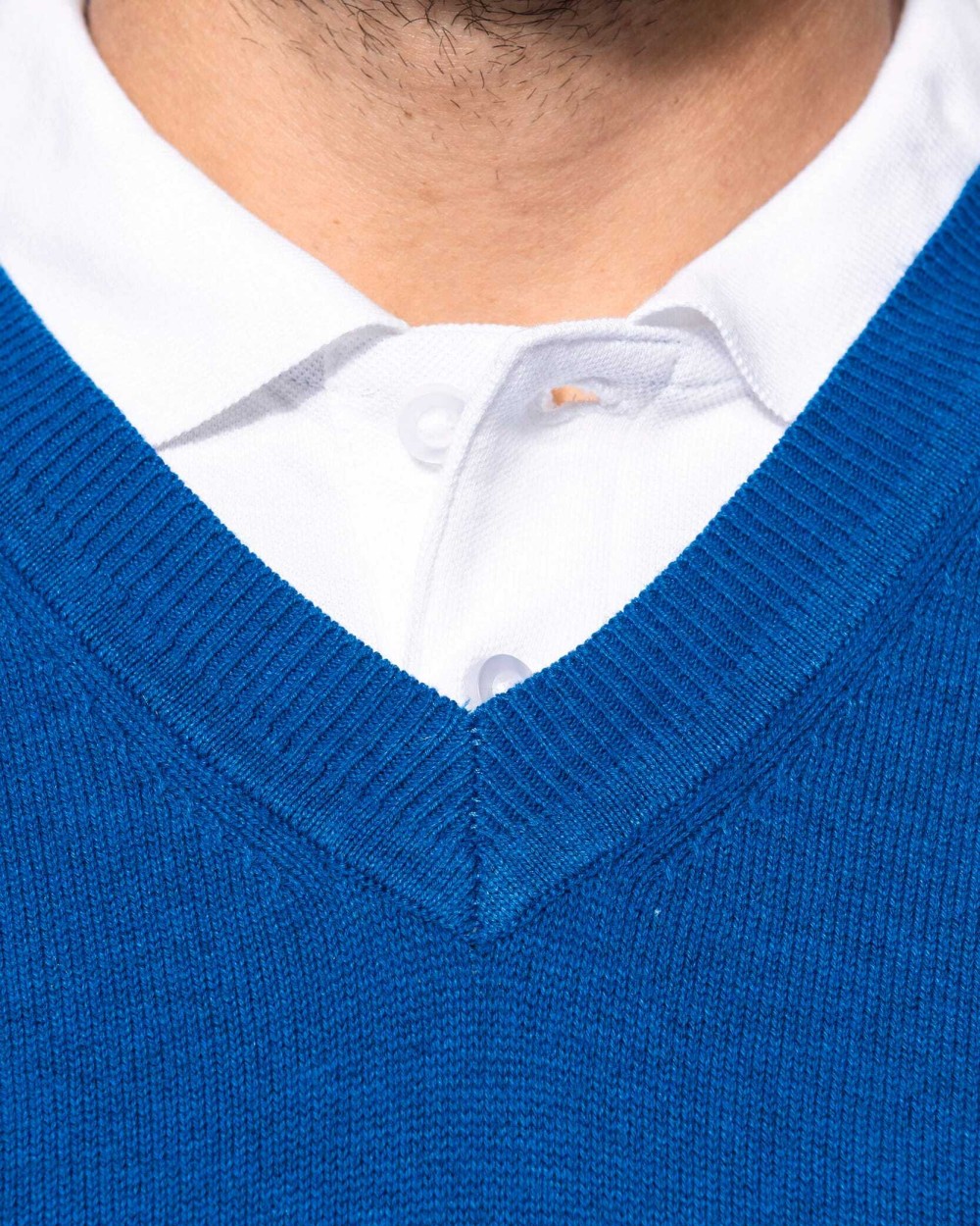 Truien KARIBAN Premium pullover V-hals voor bedrukking &amp; borduring