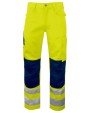 Broeken PROJOB 6532 SIGNALISATIEBROEK MET KNIEZAKKEN EN ISO 20471 KLASSE 2 voor bedrukking &amp; borduring