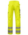 Broeken PROJOB 6532 SIGNALISATIEBROEK MET KNIEZAKKEN EN ISO 20471 KLASSE 2 voor bedrukking &amp; borduring