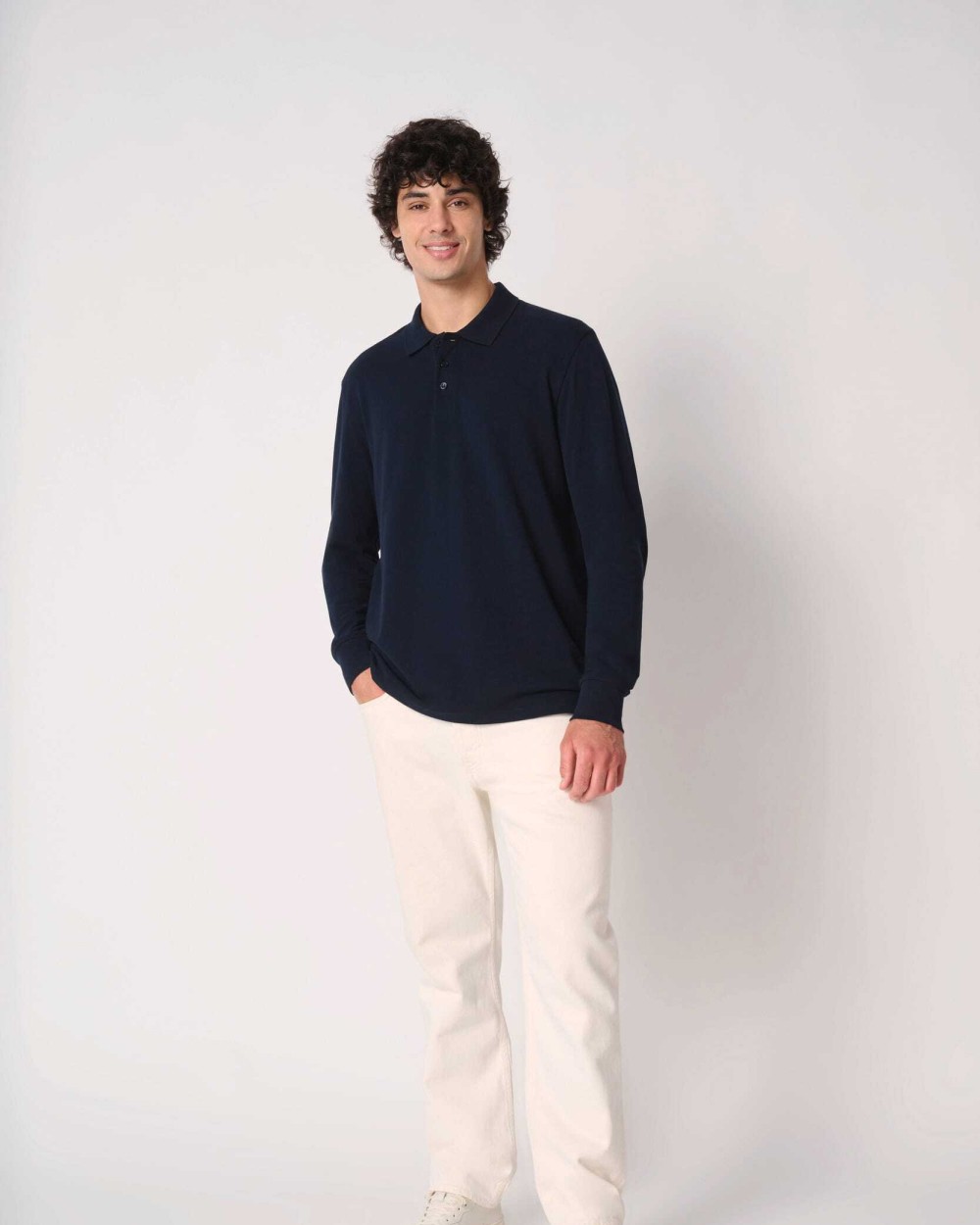 Polos personnalisable IDEAL BASIC BRAND Polo piqué LSL homme
