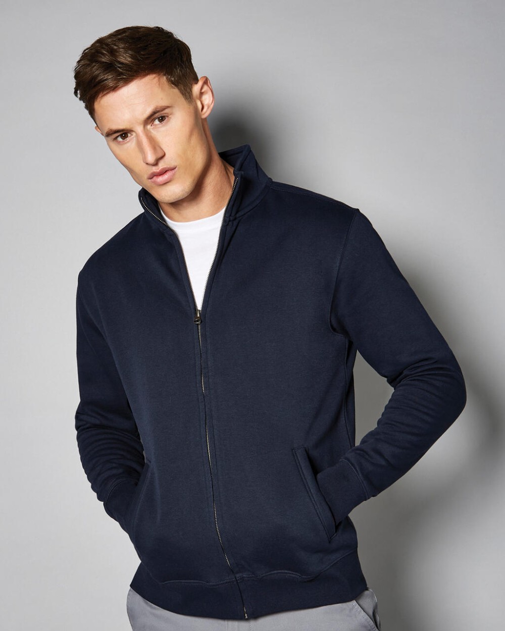 KUSTOM KIT Regular Fit Zipped Sweatshirt Sweatshirts personalisierbar