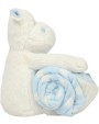 Benodigdheden MUMBLES Witte hippo with dekentje voor bedrukking &amp; borduring