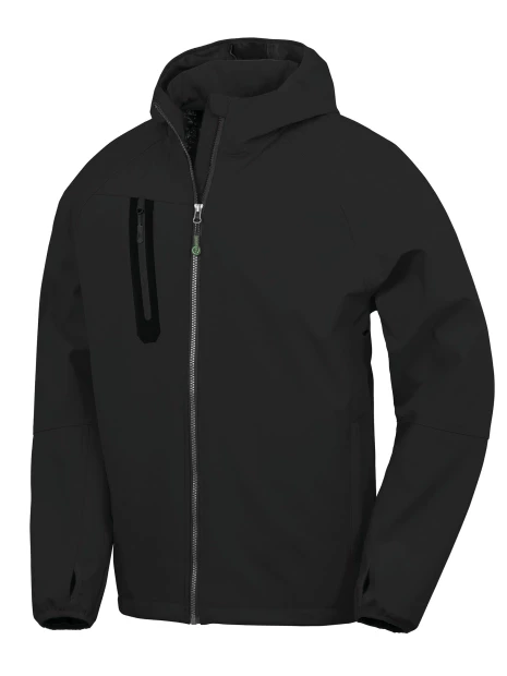 RESULT Veste Softshell 3 couches recyclée à capuche unisexe /api/colors/b9fdad4a-5e94-45cb-8c03-c08b349b28c3 personnalisable