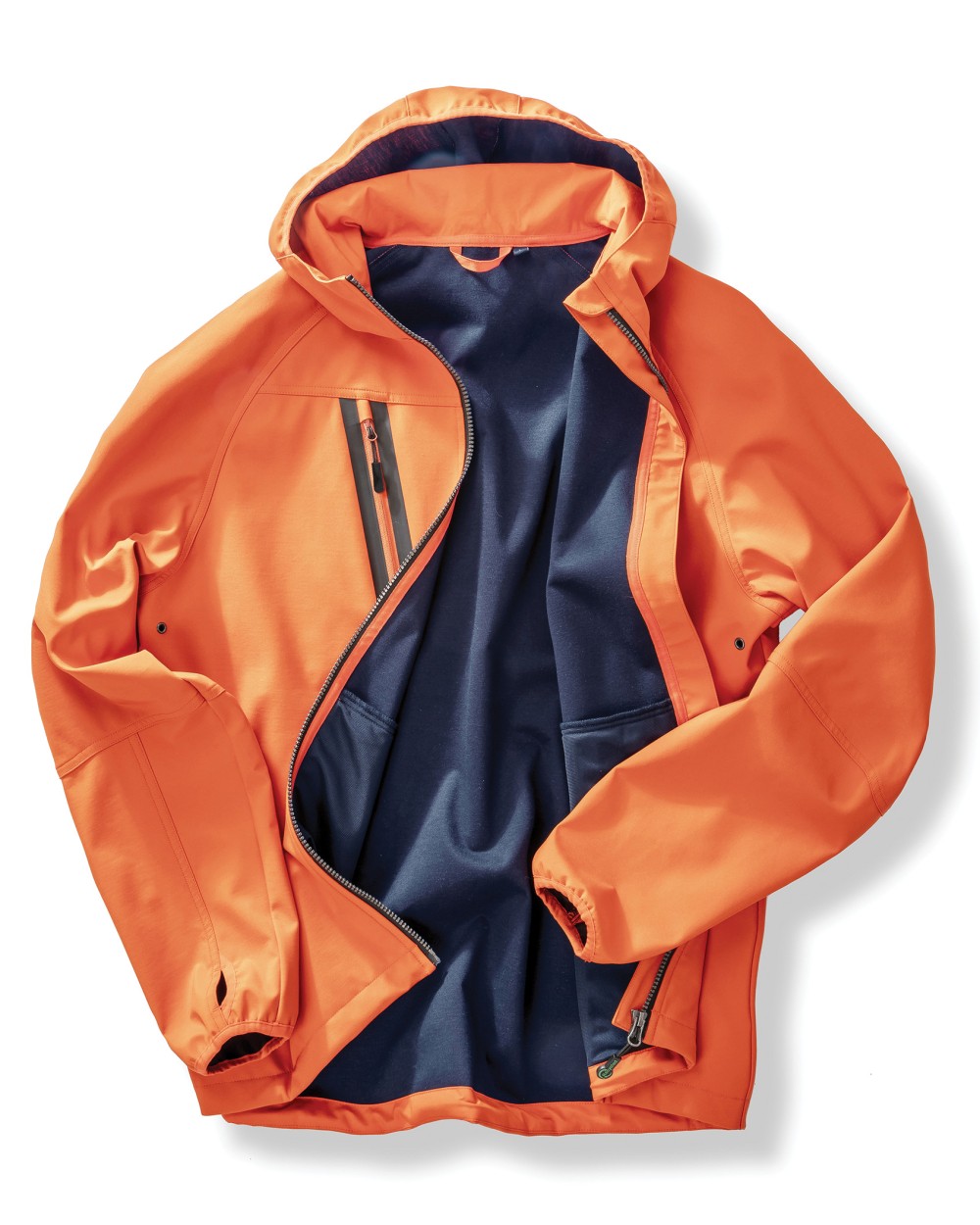RESULT Recycelte 3-Lagen-Softshell-Jacke mit Kapuze, Unisex Softshells personalisierbar