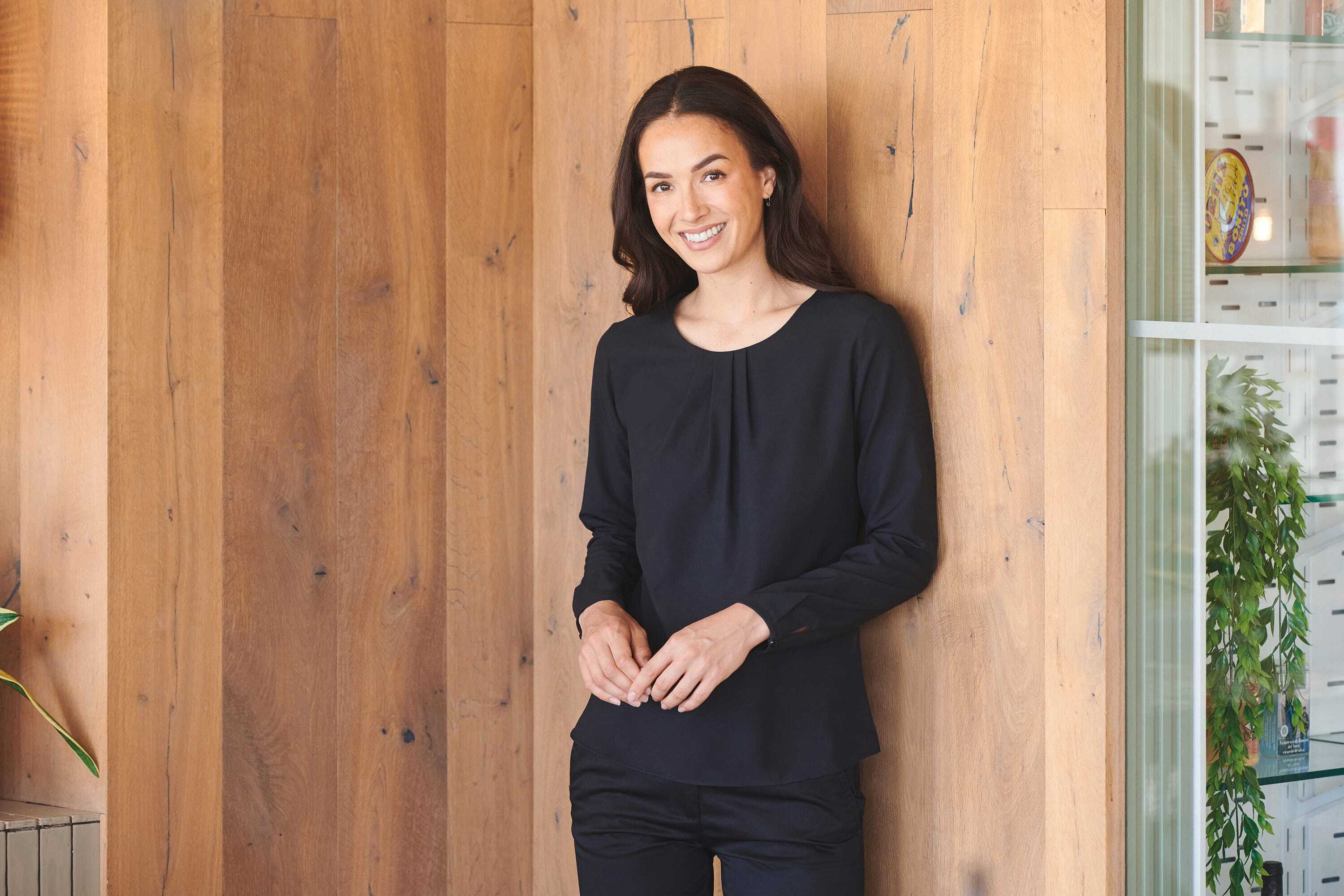 HENBURY Bluse mit langen Ärmeln T-Shirts personalisierbar