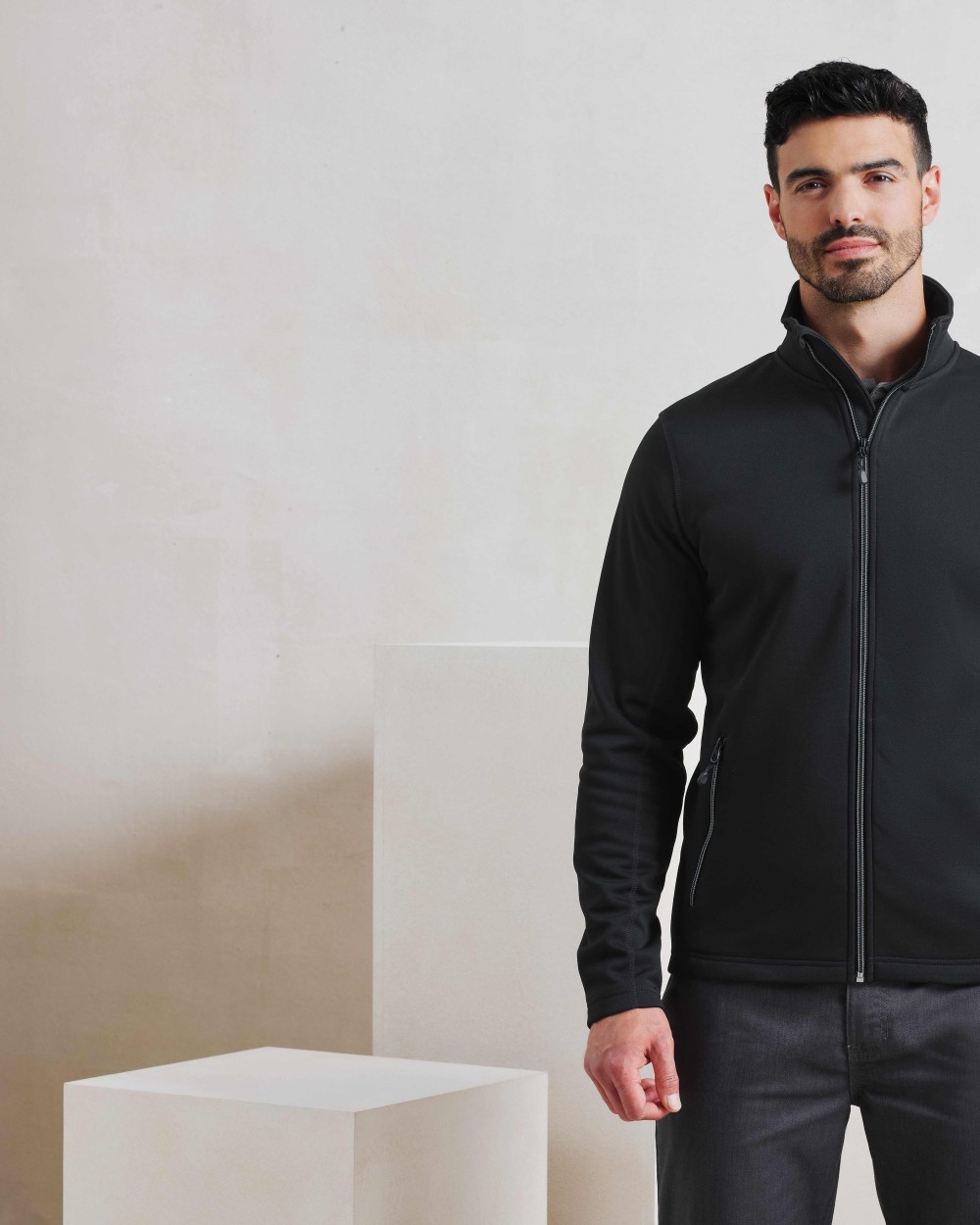 Sweat-shirts personnalisable PREMIER Sweat-shirt durable à fermeture zippée intégrale à teinture par filature pour hommes  