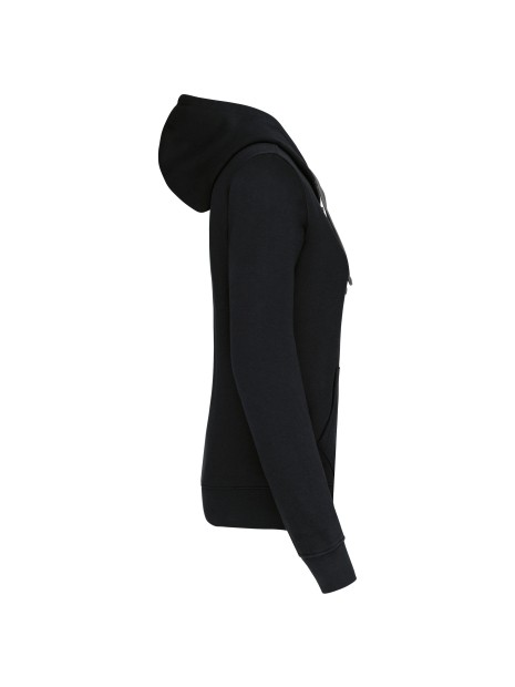 KARIBAN Sweat-shirt zippé capuche contrastée femme /api/colors/09f91aac-0792-4d96-adcd-10a6ab672e30 personnalisable