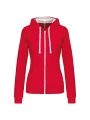 KARIBAN Sweat-shirt zippé capuche contrastée femme /api/colors/b7356eda-6c72-4d03-829c-6a61c9e04b1f personnalisable