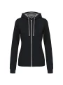 KARIBAN Sweat-shirt zippé capuche contrastée femme /api/colors/09f91aac-0792-4d96-adcd-10a6ab672e30 personnalisable