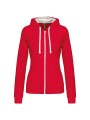 KARIBAN Sweat-shirt zippé capuche contrastée femme /api/colors/b7356eda-6c72-4d03-829c-6a61c9e04b1f personnalisable