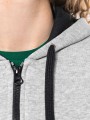 Sweat-shirts à personnaliser KARIBAN Sweat-shirt zippé capuche contrastée femme 