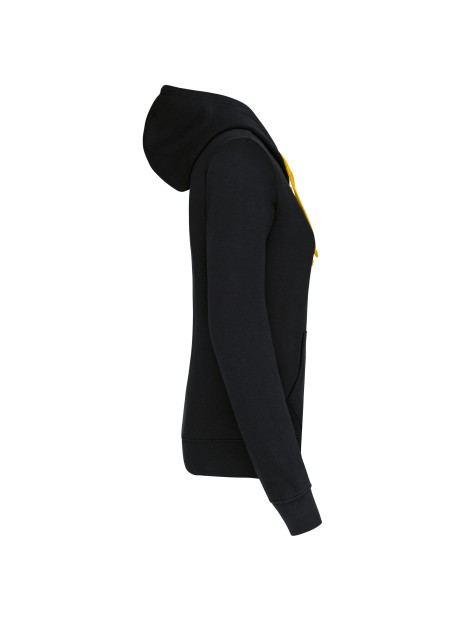 KARIBAN Sweat-shirt zippé capuche contrastée femme /api/colors/20a7a408-8f15-4eed-a4f8-474d4f754ccf personnalisable