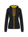 KARIBAN Sweat-shirt zippé capuche contrastée femme /api/colors/20a7a408-8f15-4eed-a4f8-474d4f754ccf personnalisable