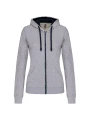 KARIBAN Sweat-shirt zippé capuche contrastée femme /api/colors/1976eb1a-f99c-4dca-a395-73968b964f05 personnalisable