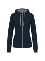 KARIBAN Sweat-shirt zippé capuche contrastée femme /api/colors/2a00f319-11df-4ed0-8339-535e7585d285 personnalisable