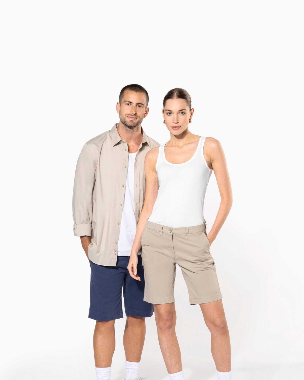 Bermuda's & Shorts KARIBAN Heren chino bermudashorts voor bedrukking &amp; borduring