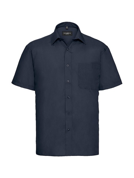 RUSSELL Chemise homme popeline polycoton manches courtes /api/colors/dac7f052-16c9-4080-ba5c-aefc702fb74b personnalisable
