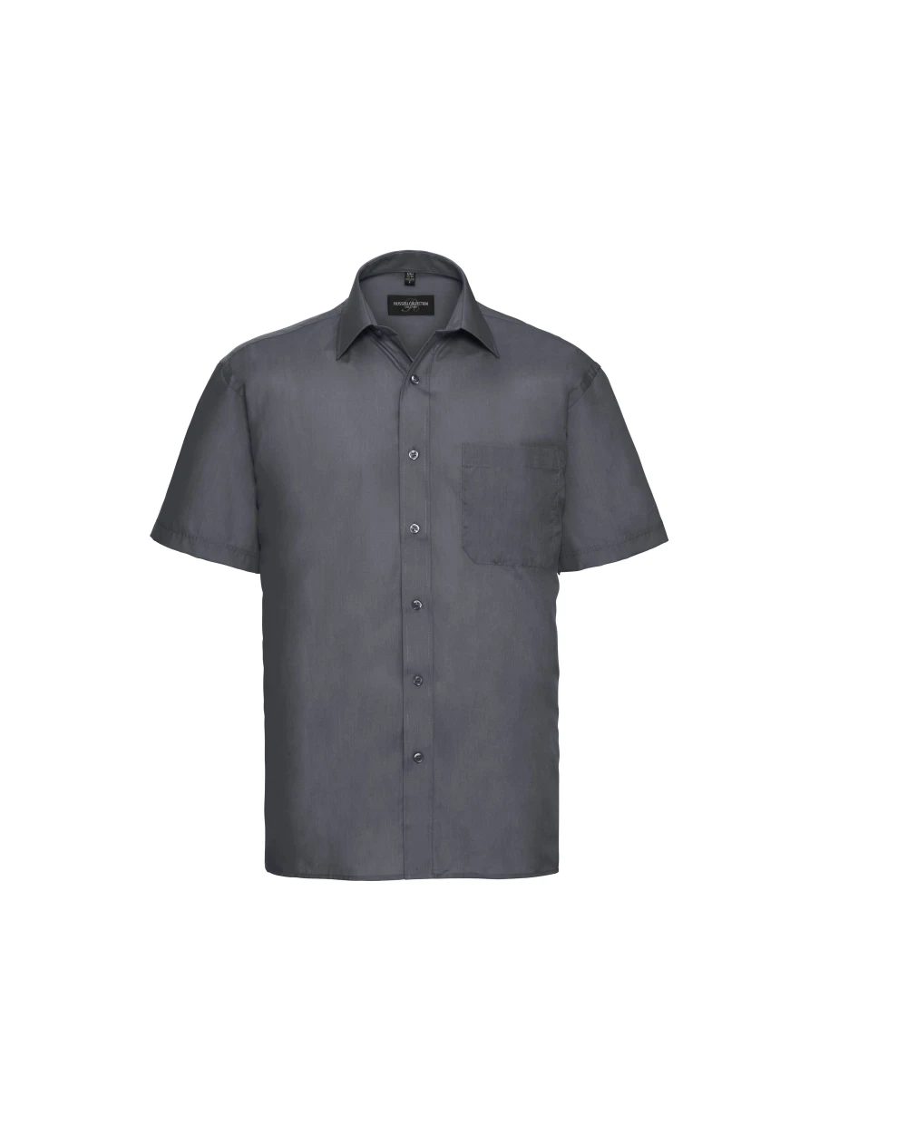RUSSELL Men's Ss Polycotton Popelinehemd Hemden personalisierbar