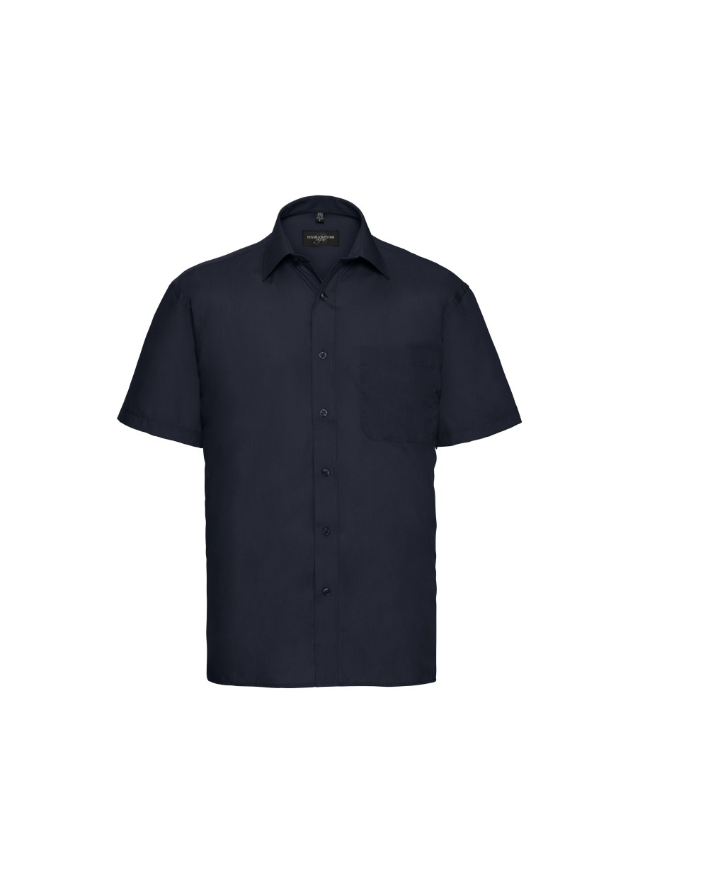RUSSELL Men's Ss Polycotton Popelinehemd Hemden personalisierbar