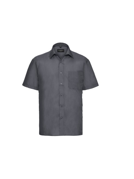 RUSSELL Chemise homme popeline polycoton manches courtes /api/colors/2fa123ac-77ac-4f42-beb3-f6a528eded78 personnalisable