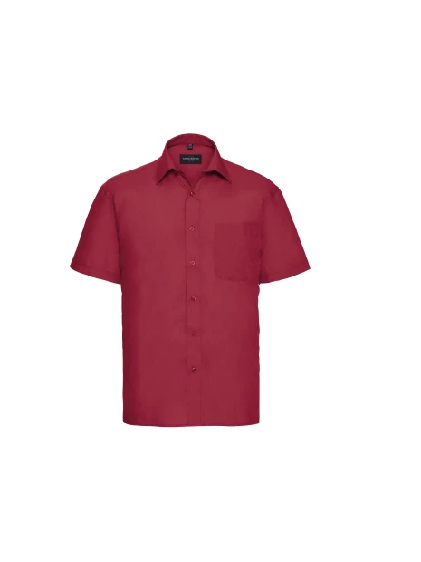 RUSSELL Chemise homme popeline polycoton manches courtes /api/colors/f7def30f-cf00-4a4e-8048-9f030f6d3017 personnalisable