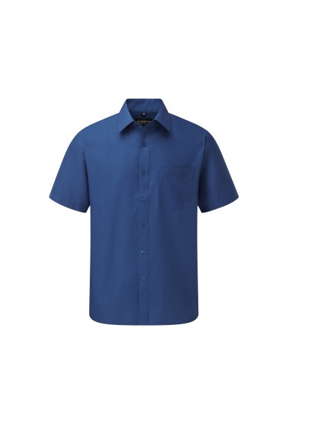 RUSSELL Chemise homme popeline polycoton manches courtes /api/colors/faa09971-d6a0-46cd-b5b3-d674b3aba32b personnalisable