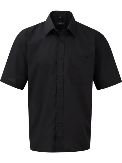 RUSSELL Chemise homme popeline polycoton manches courtes /api/colors/b9fdad4a-5e94-45cb-8c03-c08b349b28c3 personnalisable